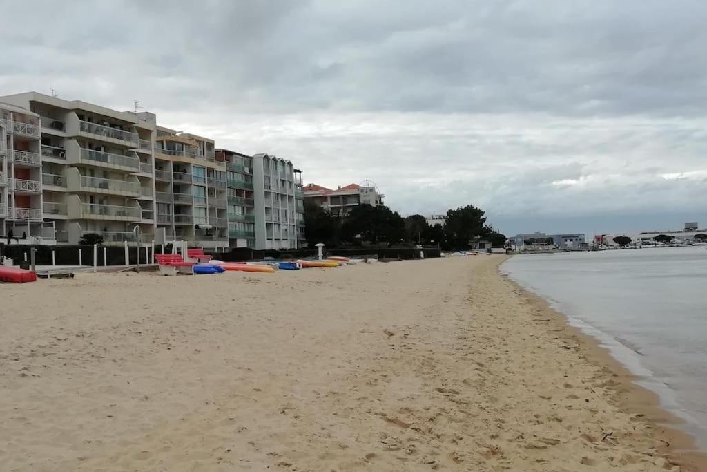 T2 1Ere Ligne Loggia Vue Mer 180 ° Parking Arcachon Bagian luar foto