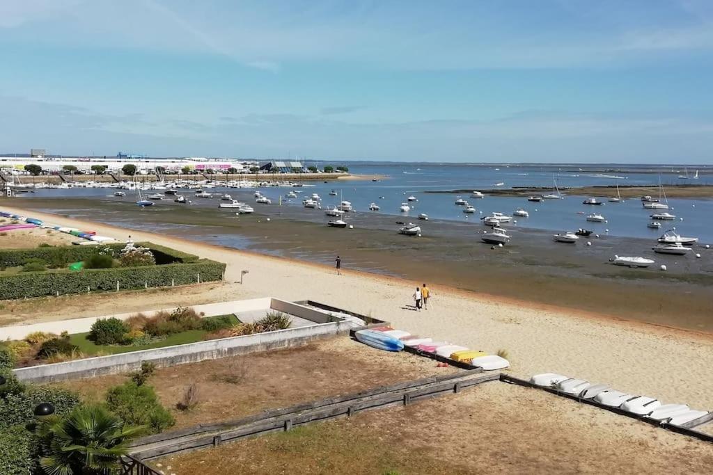 T2 1Ere Ligne Loggia Vue Mer 180 ° Parking Arcachon Bagian luar foto